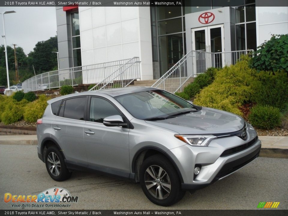 2018 Toyota RAV4 XLE AWD Silver Sky Metallic / Black Photo #1