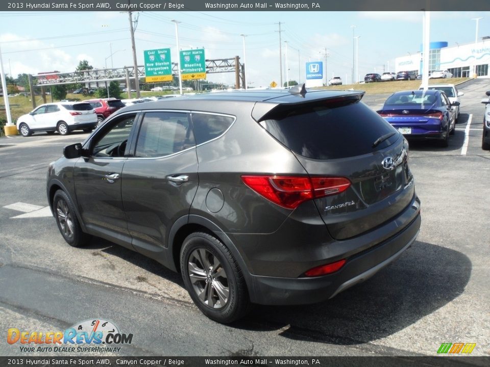 2013 Hyundai Santa Fe Sport AWD Canyon Copper / Beige Photo #7