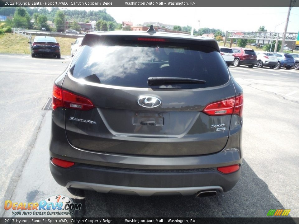 2013 Hyundai Santa Fe Sport AWD Canyon Copper / Beige Photo #8