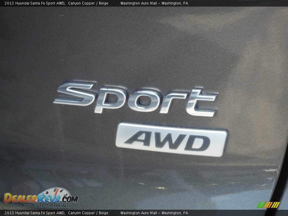 2013 Hyundai Santa Fe Sport AWD Canyon Copper / Beige Photo #9