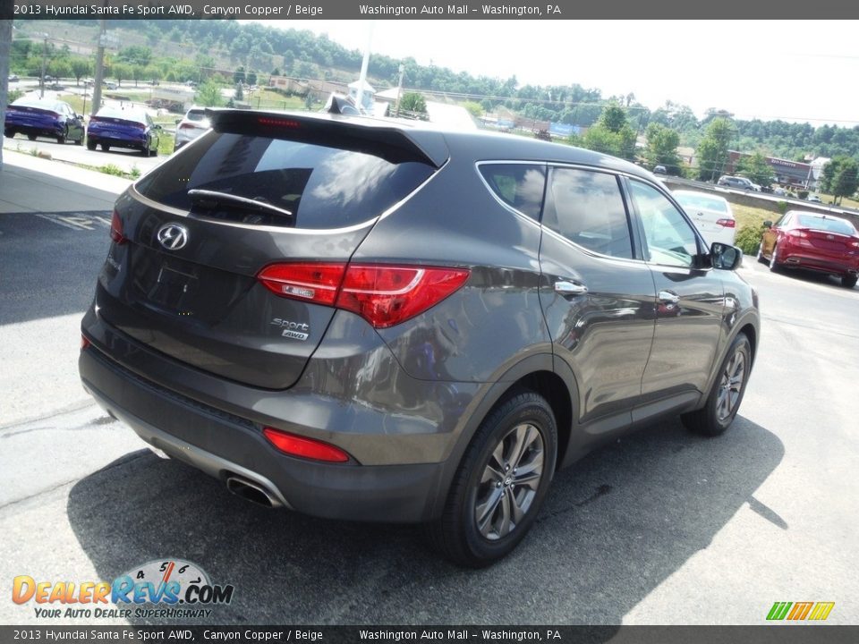 2013 Hyundai Santa Fe Sport AWD Canyon Copper / Beige Photo #10