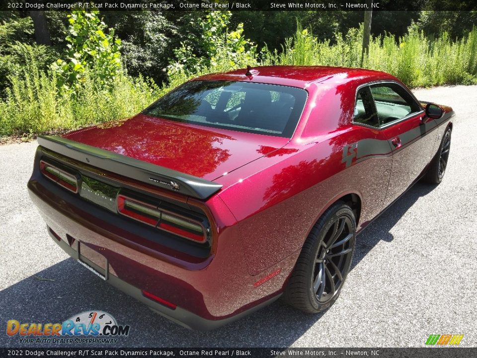 2022 Dodge Challenger R/T Scat Pack Dynamics Package Octane Red Pearl / Black Photo #6