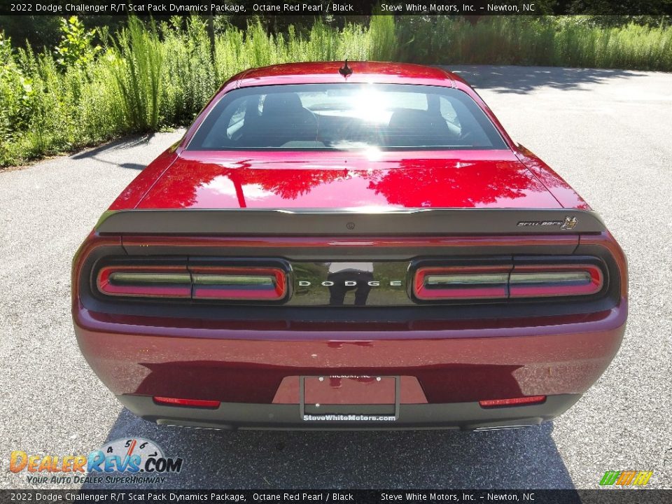 2022 Dodge Challenger R/T Scat Pack Dynamics Package Octane Red Pearl / Black Photo #7