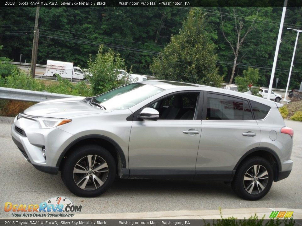 2018 Toyota RAV4 XLE AWD Silver Sky Metallic / Black Photo #11