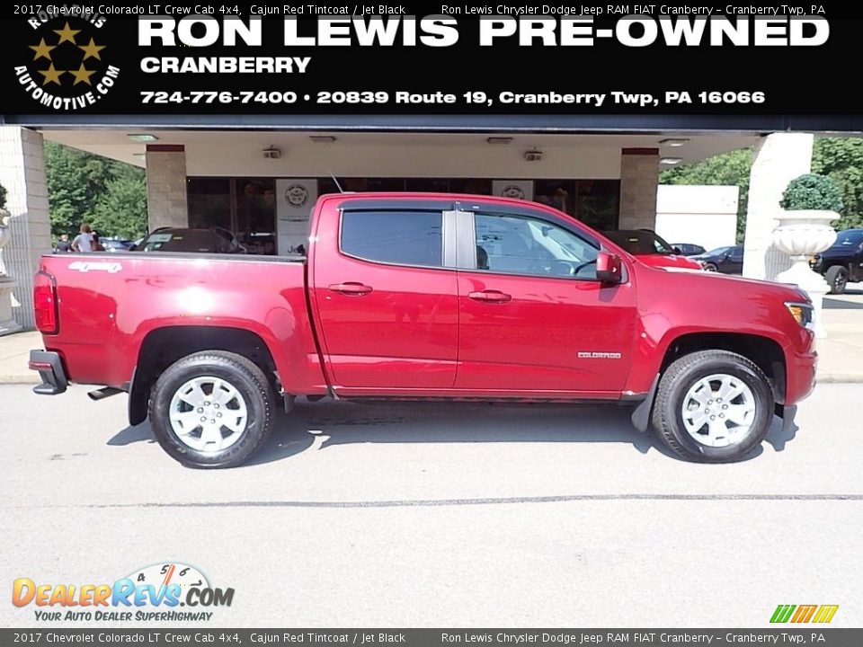 2017 Chevrolet Colorado LT Crew Cab 4x4 Cajun Red Tintcoat / Jet Black Photo #1