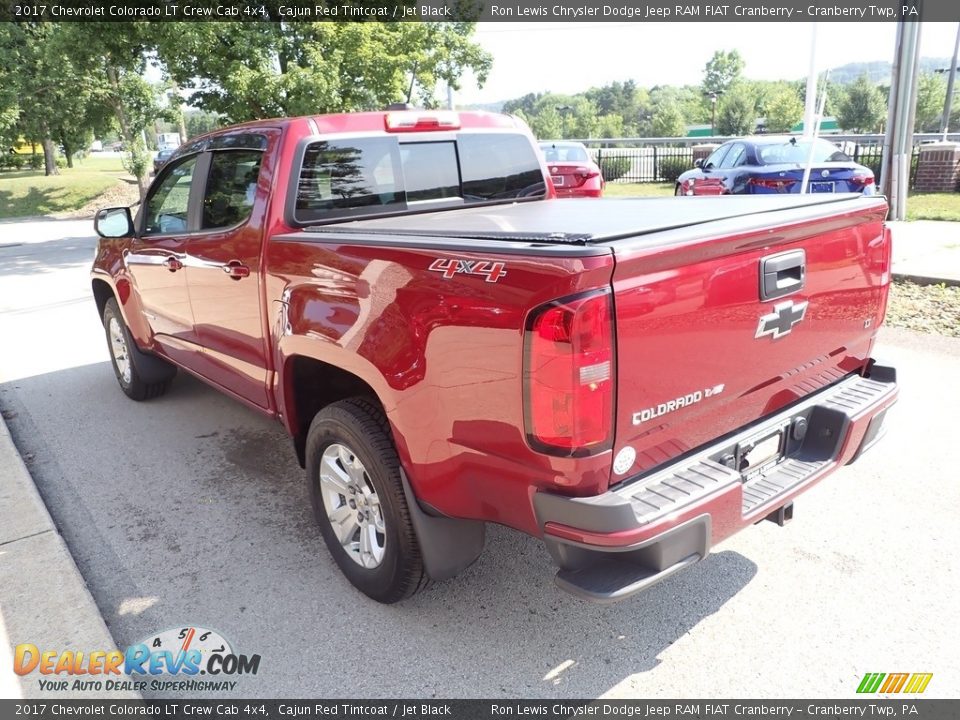 2017 Chevrolet Colorado LT Crew Cab 4x4 Cajun Red Tintcoat / Jet Black Photo #6