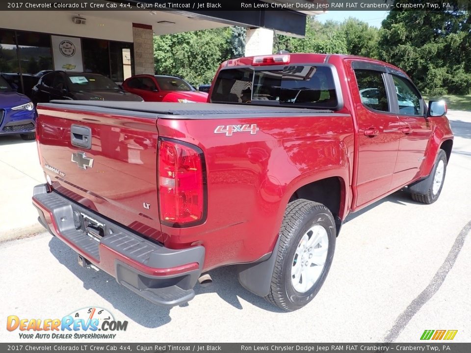 2017 Chevrolet Colorado LT Crew Cab 4x4 Cajun Red Tintcoat / Jet Black Photo #8