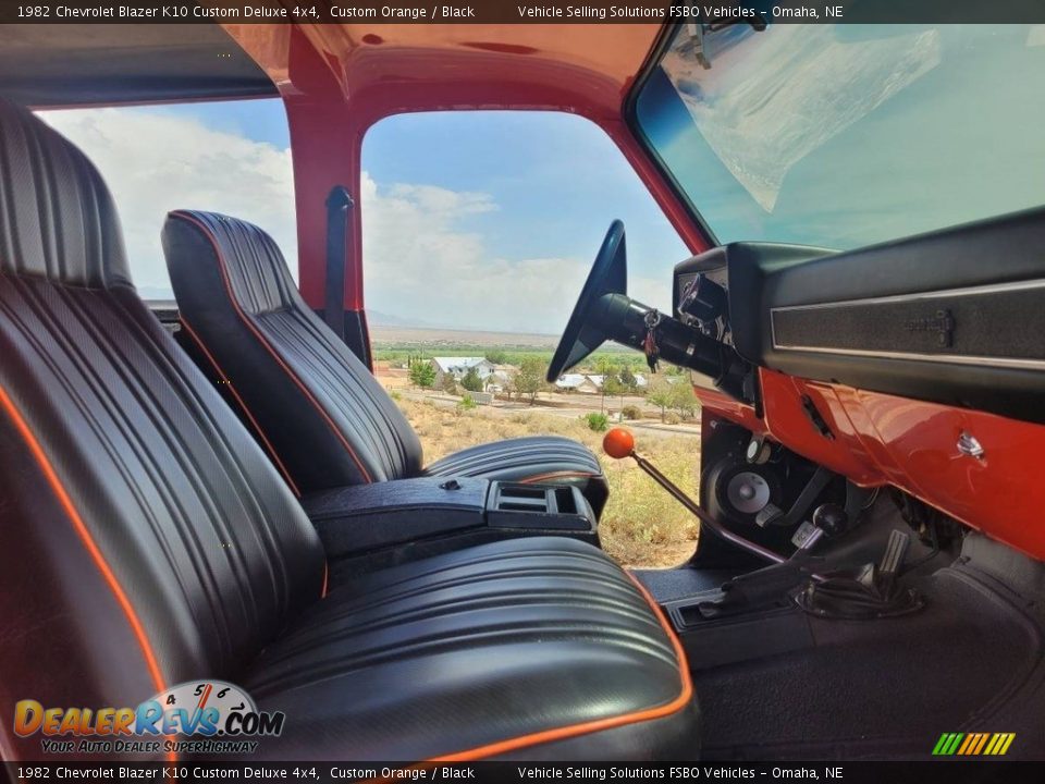 Black Interior - 1982 Chevrolet Blazer K10 Custom Deluxe 4x4 Photo #7