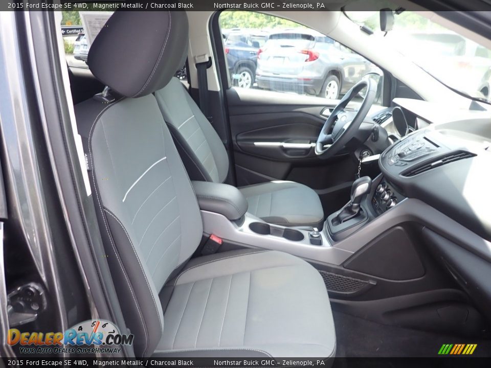2015 Ford Escape SE 4WD Magnetic Metallic / Charcoal Black Photo #15