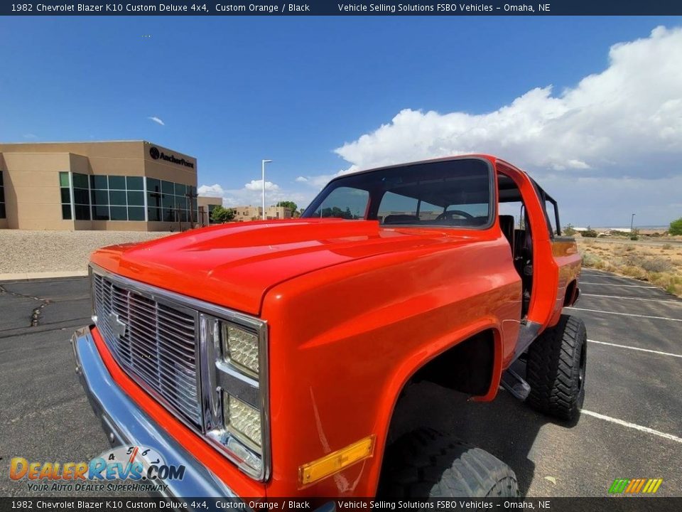 1982 Chevrolet Blazer K10 Custom Deluxe 4x4 Custom Orange / Black Photo #15