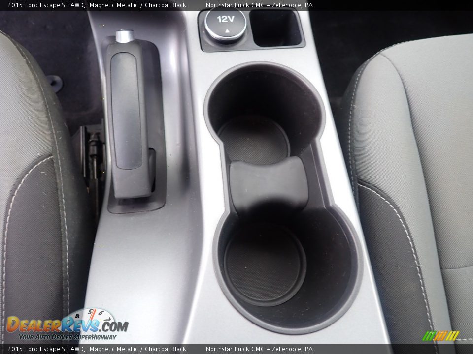 2015 Ford Escape SE 4WD Magnetic Metallic / Charcoal Black Photo #24