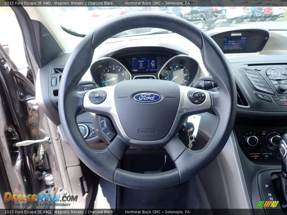 2015 Ford Escape SE 4WD Magnetic Metallic / Charcoal Black Photo #26
