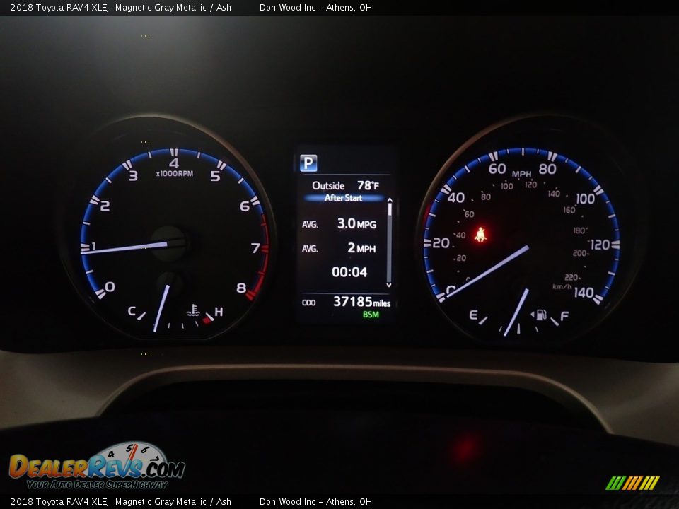 2018 Toyota RAV4 XLE Magnetic Gray Metallic / Ash Photo #31