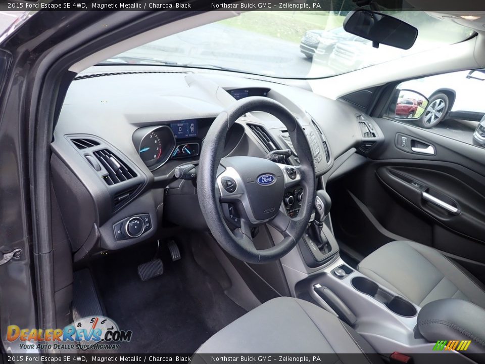 2015 Ford Escape SE 4WD Magnetic Metallic / Charcoal Black Photo #28