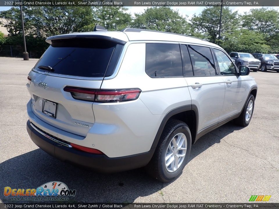 2022 Jeep Grand Cherokee L Laredo 4x4 Silver Zynith / Global Black Photo #5