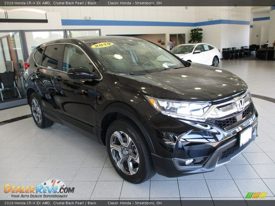 2019 Honda CR-V EX AWD Crystal Black Pearl / Black Photo #3