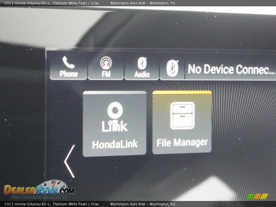 2021 Honda Odyssey EX-L Platinum White Pearl / Gray Photo #7