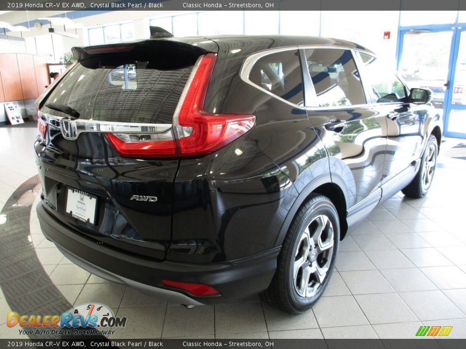 2019 Honda CR-V EX AWD Crystal Black Pearl / Black Photo #7