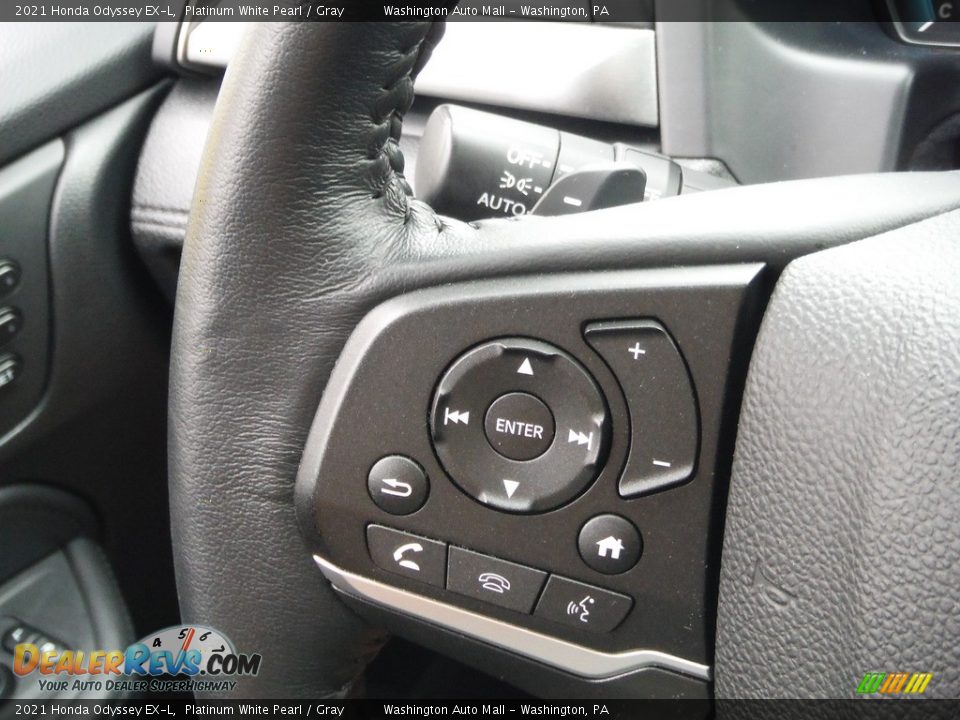 2021 Honda Odyssey EX-L Platinum White Pearl / Gray Photo #13
