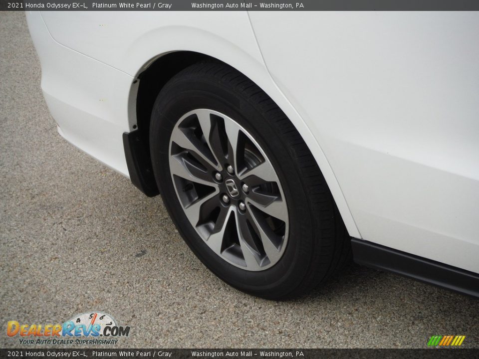 2021 Honda Odyssey EX-L Platinum White Pearl / Gray Photo #15
