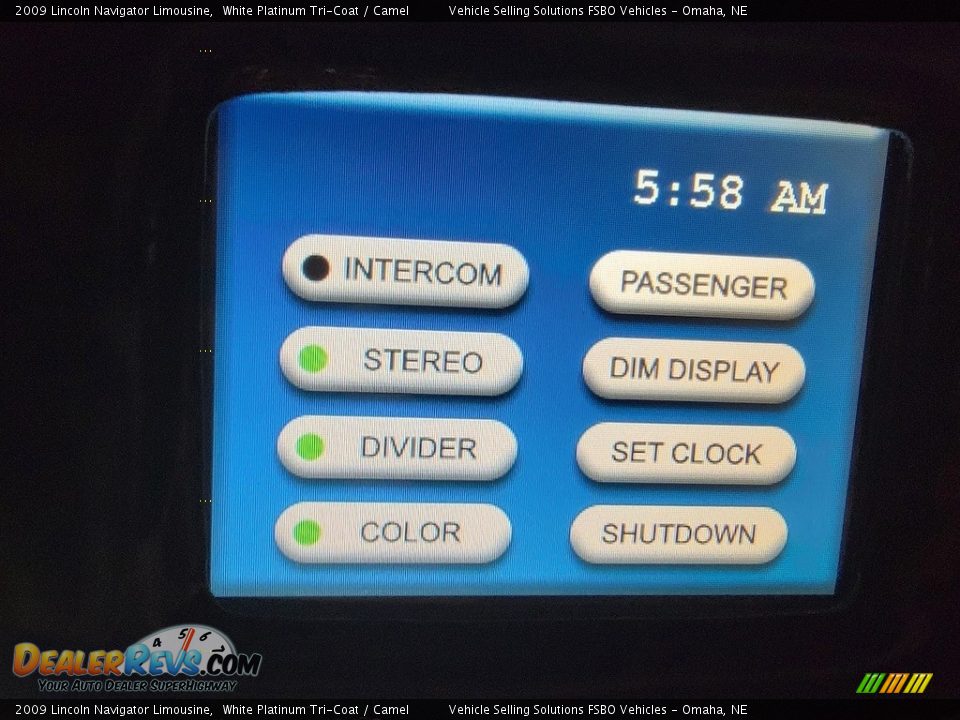 Controls of 2009 Lincoln Navigator Limousine Photo #22