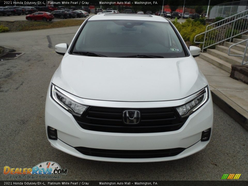 2021 Honda Odyssey EX-L Platinum White Pearl / Gray Photo #16