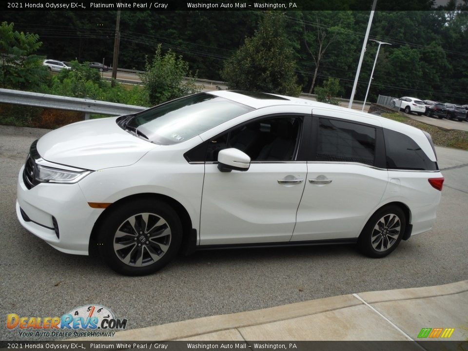 2021 Honda Odyssey EX-L Platinum White Pearl / Gray Photo #18