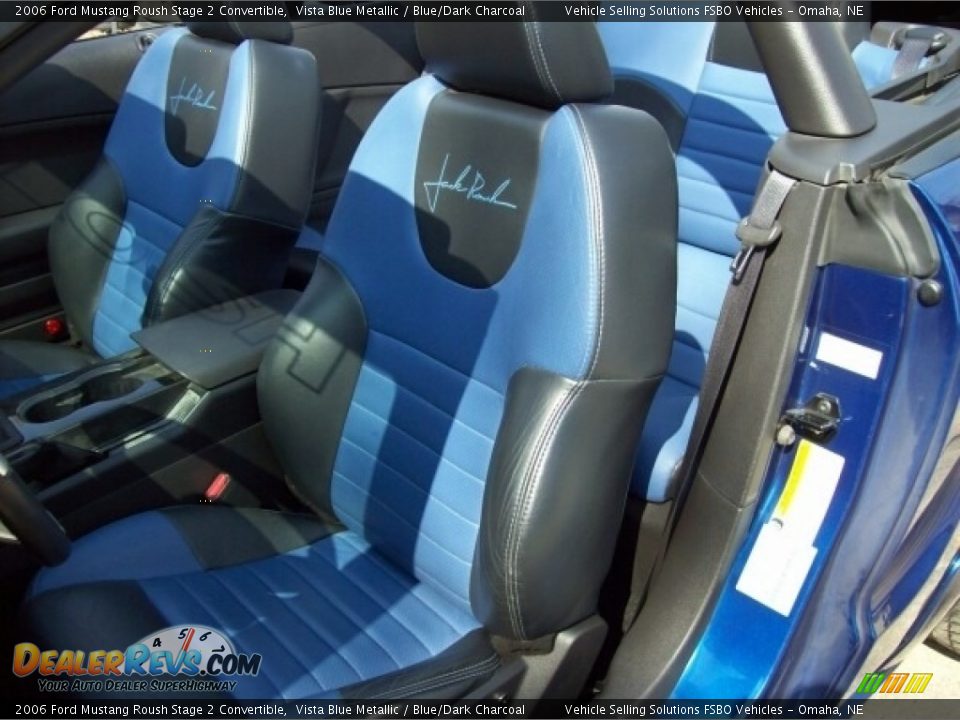 Blue/Dark Charcoal Interior - 2006 Ford Mustang Roush Stage 2 Convertible Photo #3