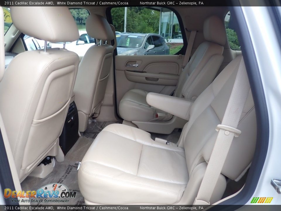 2011 Cadillac Escalade AWD White Diamond Tricoat / Cashmere/Cocoa Photo #19