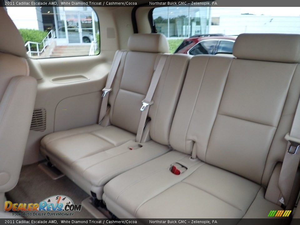 2011 Cadillac Escalade AWD White Diamond Tricoat / Cashmere/Cocoa Photo #20