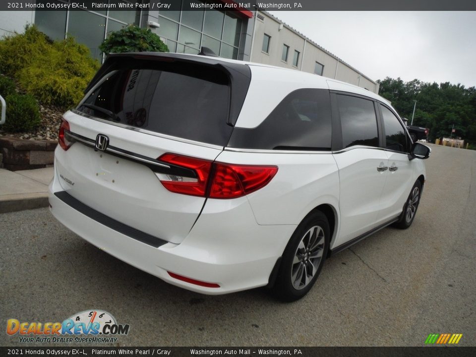 2021 Honda Odyssey EX-L Platinum White Pearl / Gray Photo #21
