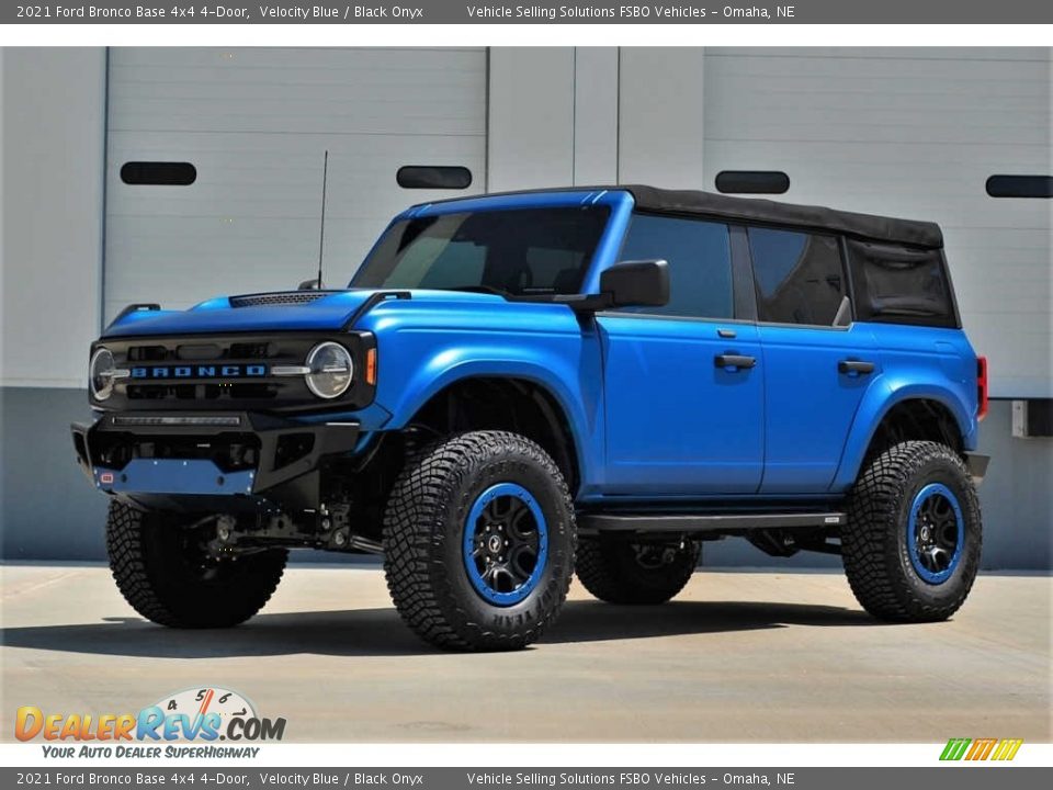 2021 Ford Bronco Base 4x4 4-Door Velocity Blue / Black Onyx Photo #1