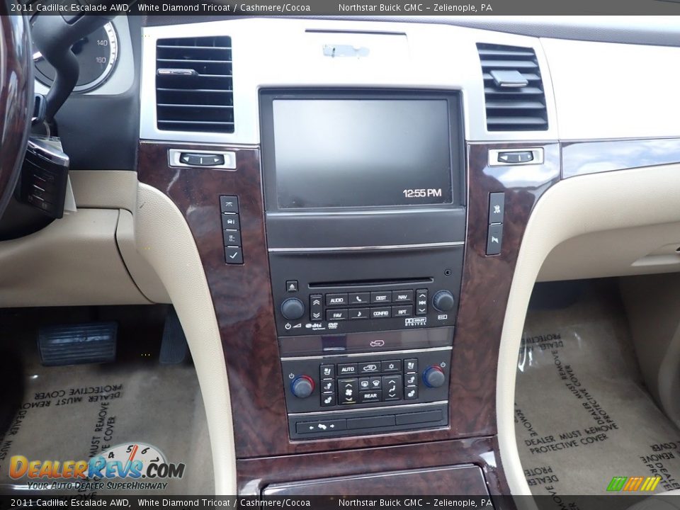 2011 Cadillac Escalade AWD White Diamond Tricoat / Cashmere/Cocoa Photo #25