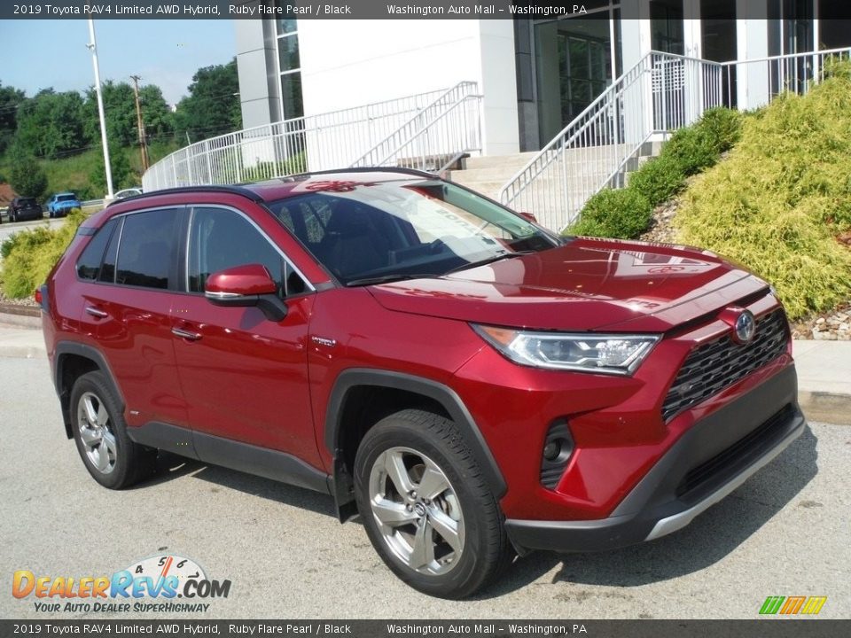 2019 Toyota RAV4 Limited AWD Hybrid Ruby Flare Pearl / Black Photo #1