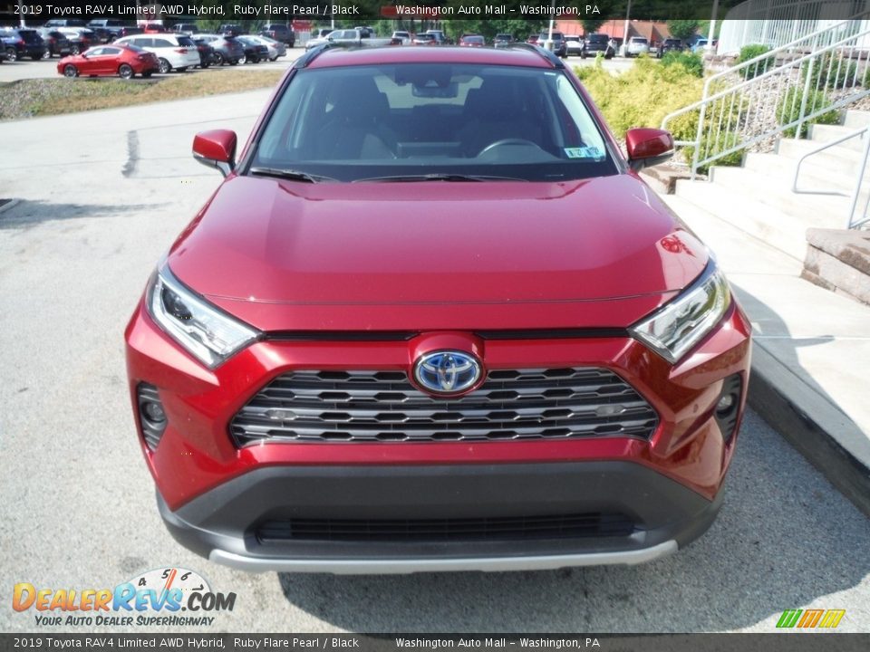 2019 Toyota RAV4 Limited AWD Hybrid Ruby Flare Pearl / Black Photo #11