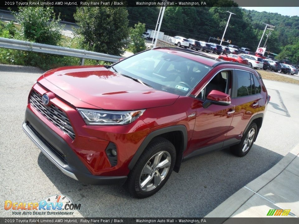 2019 Toyota RAV4 Limited AWD Hybrid Ruby Flare Pearl / Black Photo #12