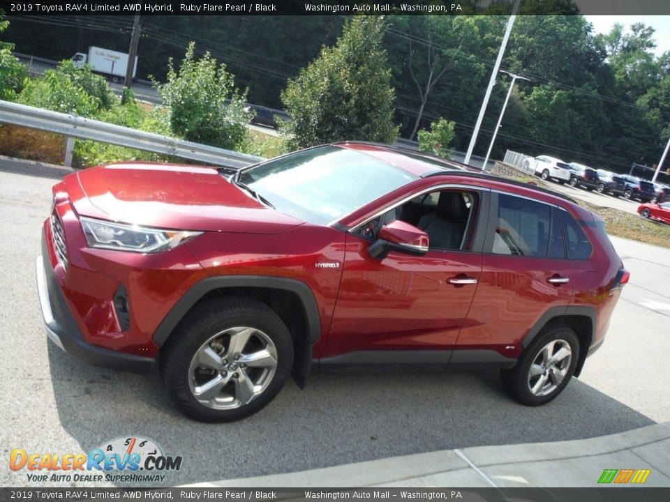 2019 Toyota RAV4 Limited AWD Hybrid Ruby Flare Pearl / Black Photo #13