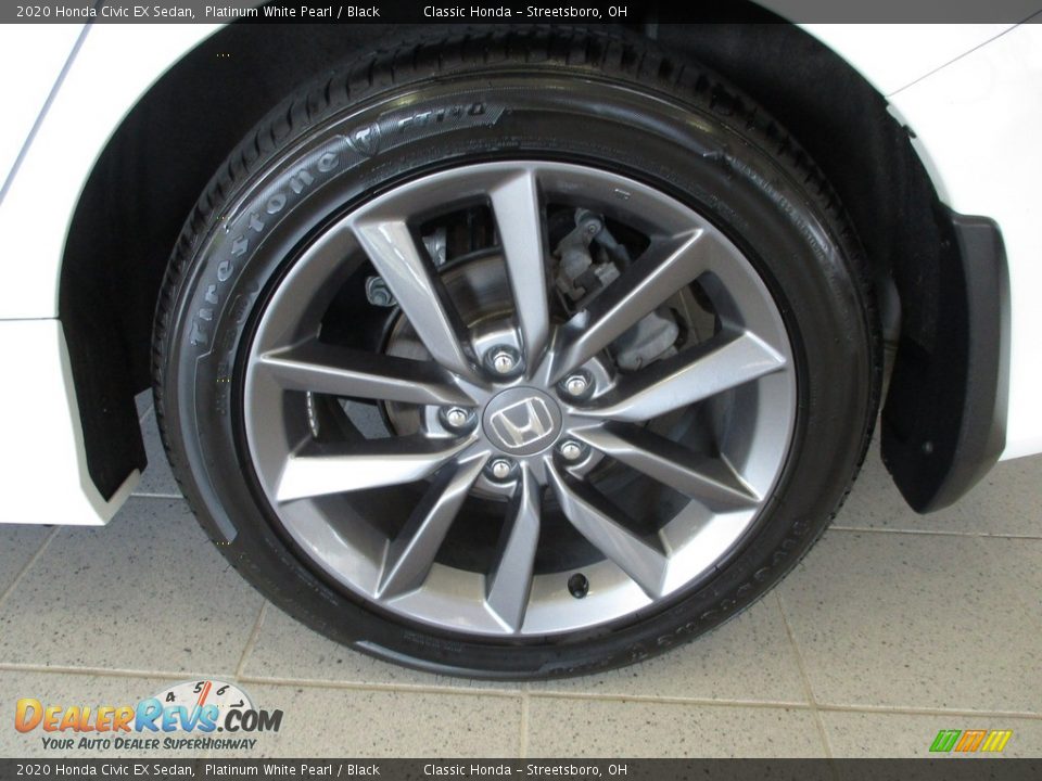 2020 Honda Civic EX Sedan Platinum White Pearl / Black Photo #11