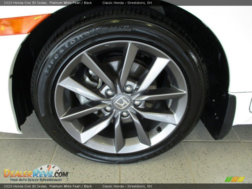 2020 Honda Civic EX Sedan Platinum White Pearl / Black Photo #12
