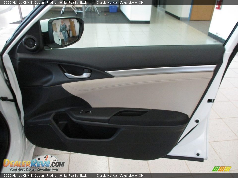 2020 Honda Civic EX Sedan Platinum White Pearl / Black Photo #14