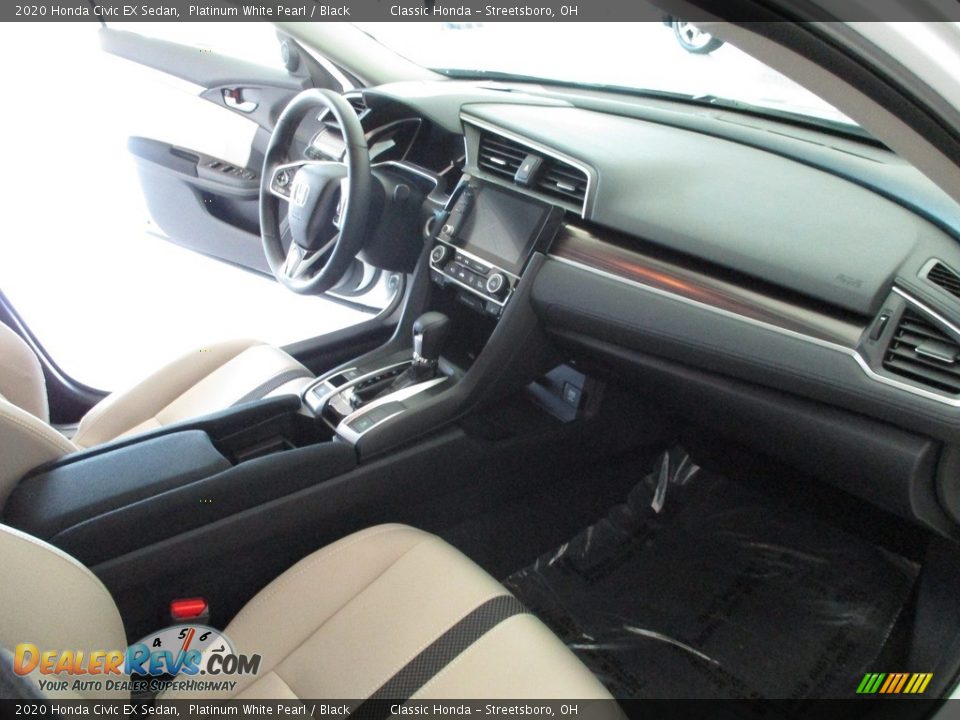 2020 Honda Civic EX Sedan Platinum White Pearl / Black Photo #15