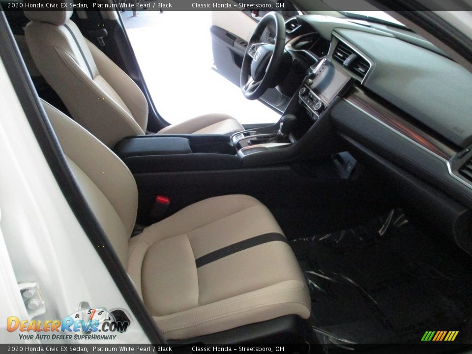 2020 Honda Civic EX Sedan Platinum White Pearl / Black Photo #16