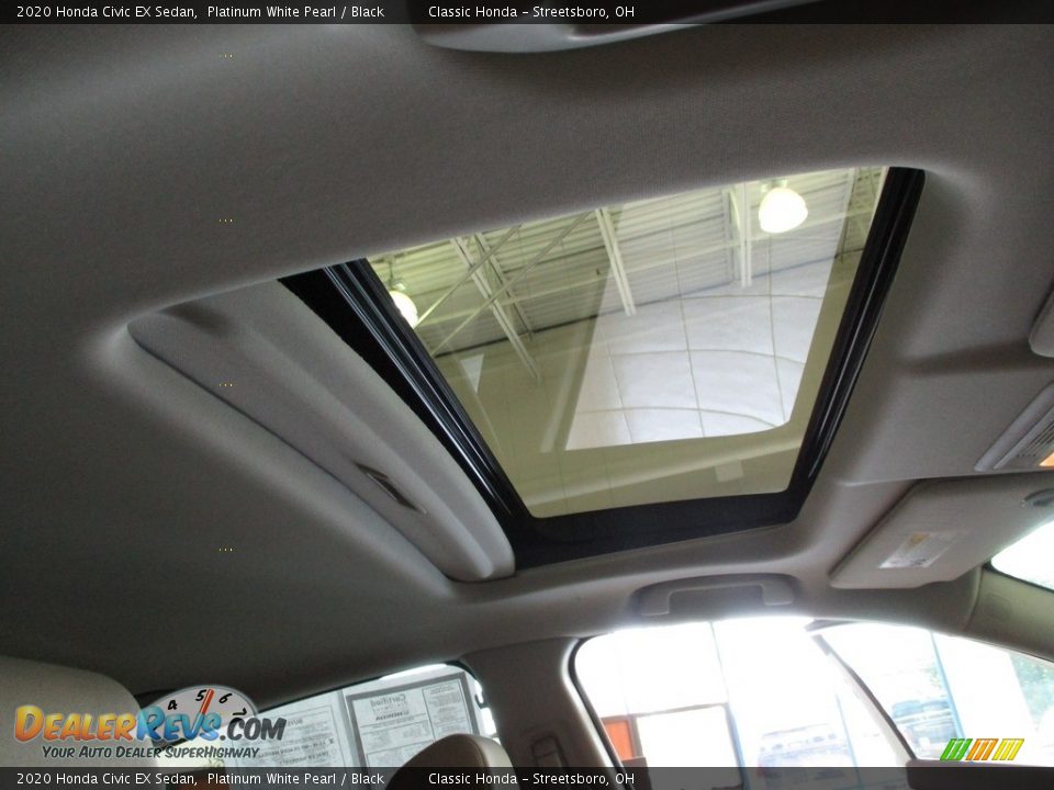 2020 Honda Civic EX Sedan Platinum White Pearl / Black Photo #17
