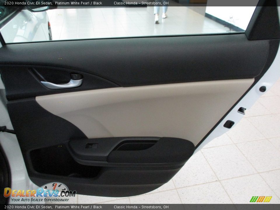 2020 Honda Civic EX Sedan Platinum White Pearl / Black Photo #18