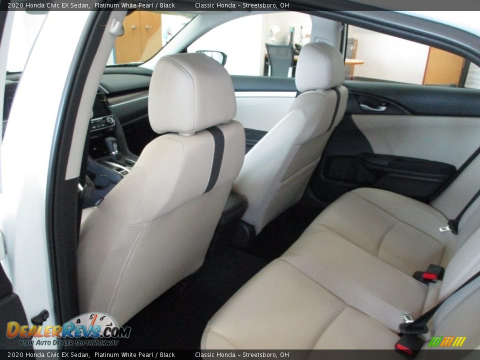 2020 Honda Civic EX Sedan Platinum White Pearl / Black Photo #24