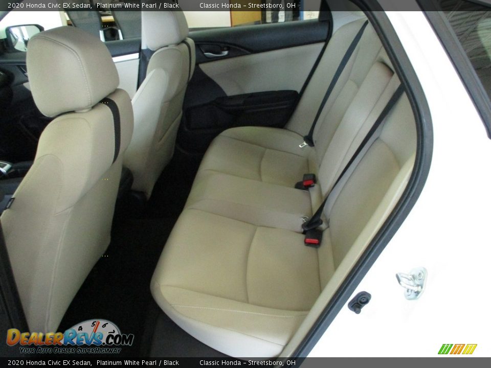 2020 Honda Civic EX Sedan Platinum White Pearl / Black Photo #25