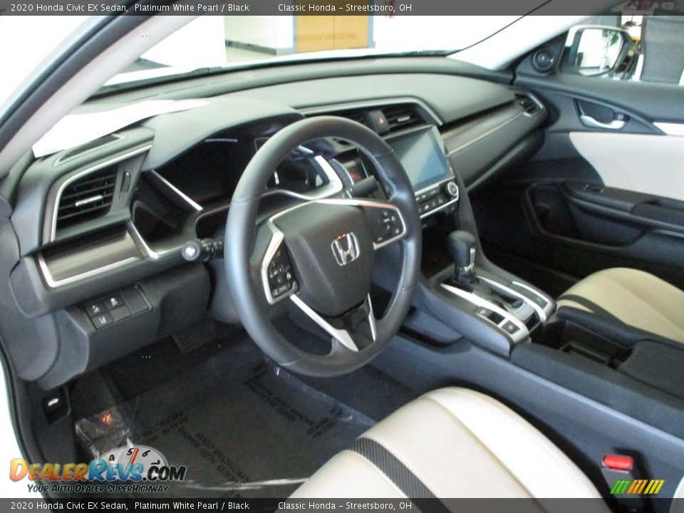 2020 Honda Civic EX Sedan Platinum White Pearl / Black Photo #27