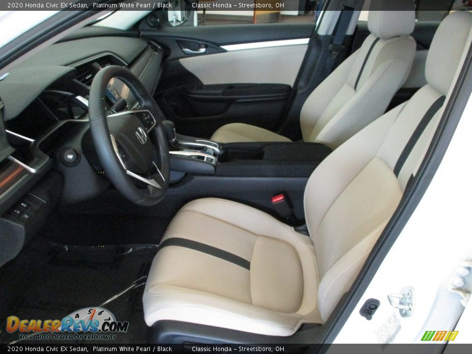 2020 Honda Civic EX Sedan Platinum White Pearl / Black Photo #28