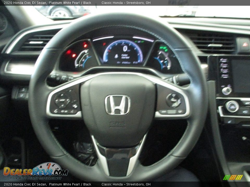 2020 Honda Civic EX Sedan Platinum White Pearl / Black Photo #30