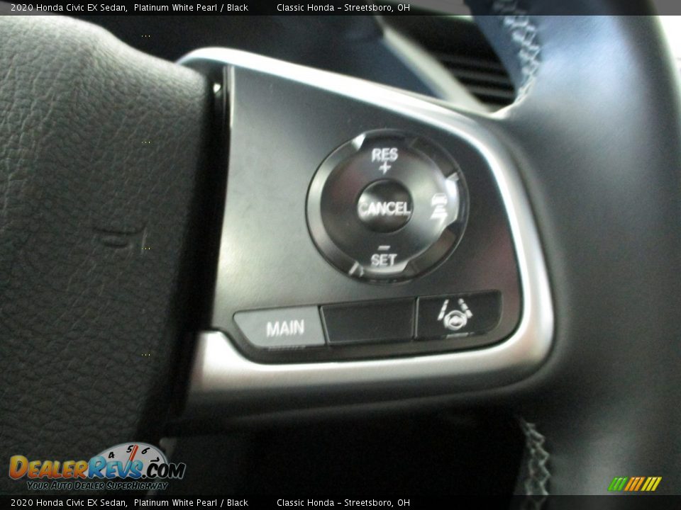 2020 Honda Civic EX Sedan Platinum White Pearl / Black Photo #32